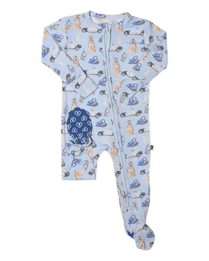 Officer Zippered Footie