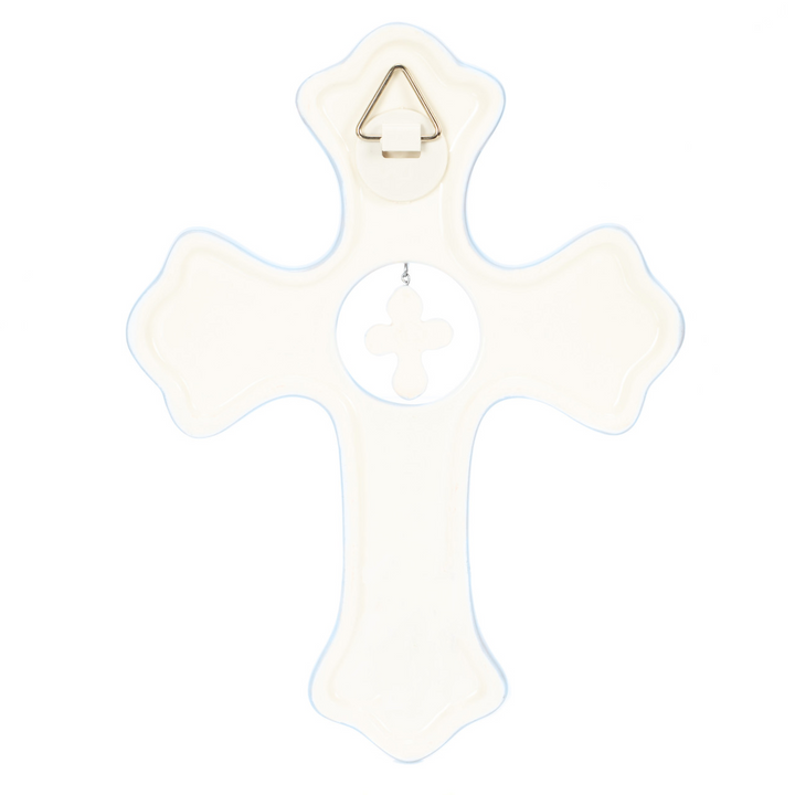 Blue Hanging Cross