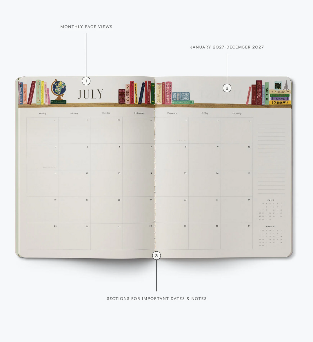 2027 Ladies Night Book Club 12-Month Appointment Notebook