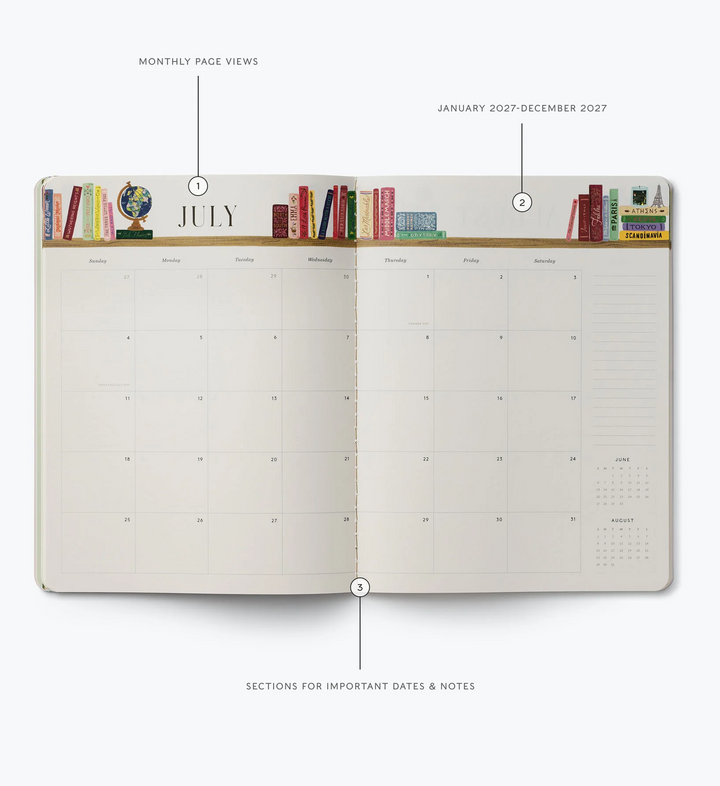 2027 Ladies Night Book Club 12-Month Appointment Notebook