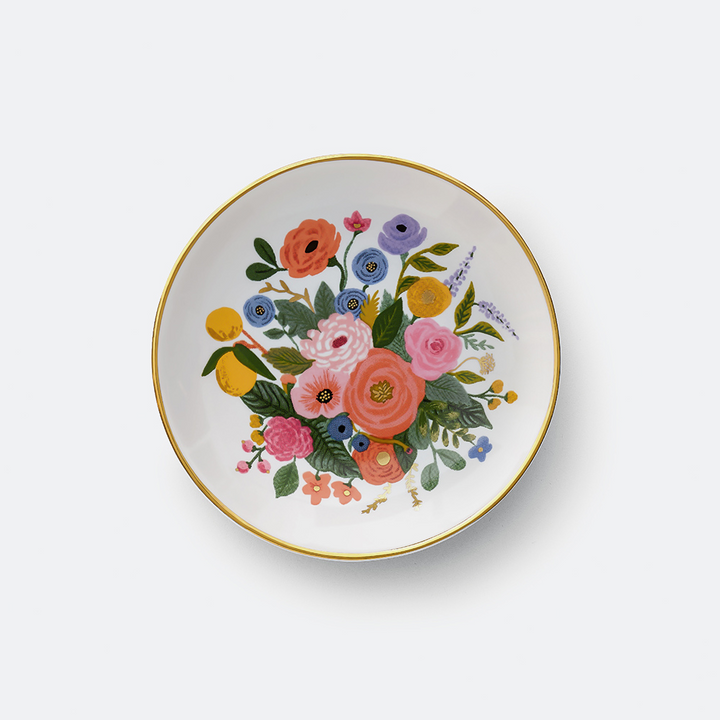 Garden Party Bouquet Porcelain Ring Dish