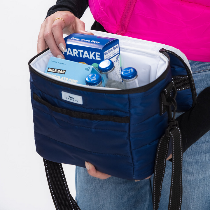Road Snacks Lunch Bag - Navy Puffer