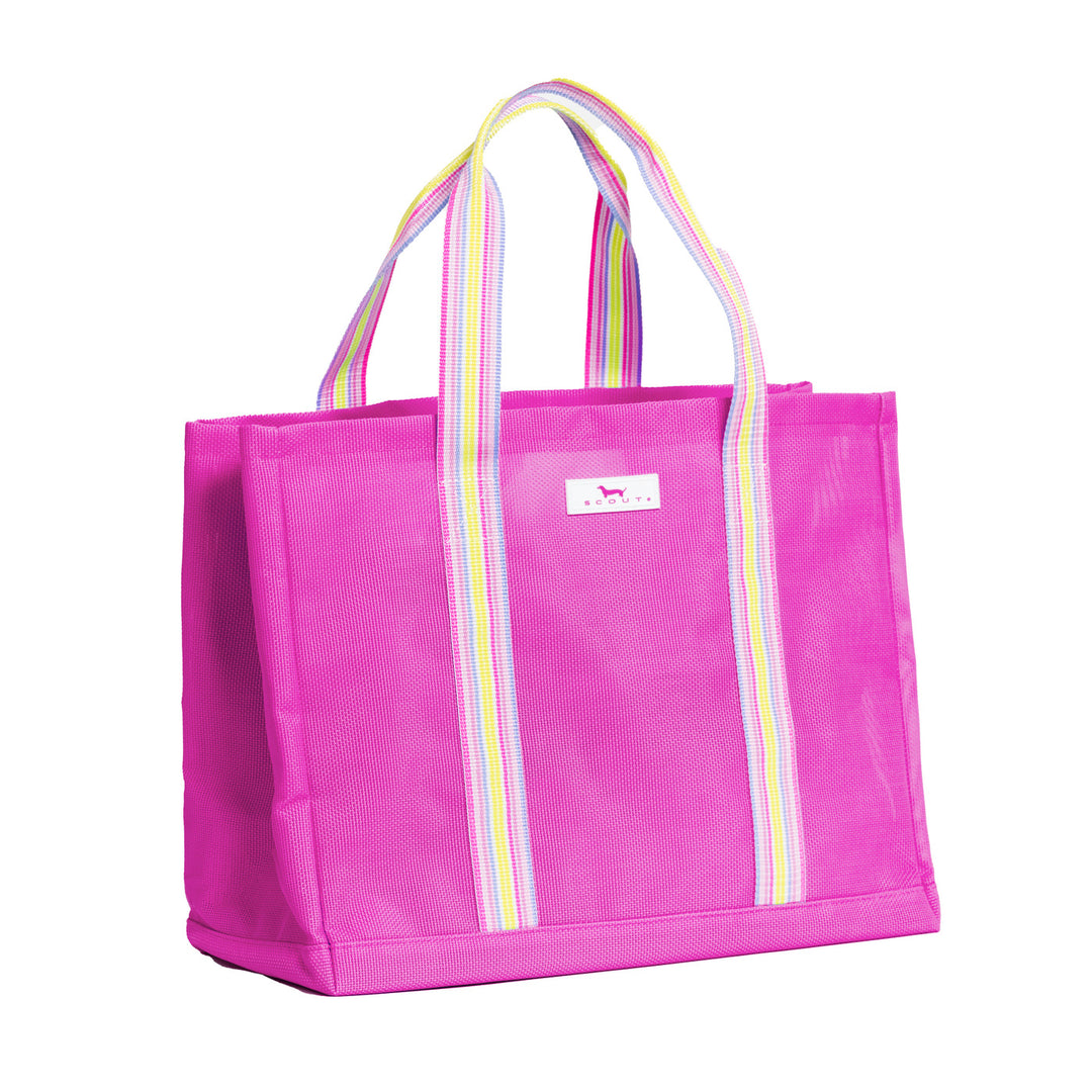 Roadtripper Woven Tote Medium - Neon Pink