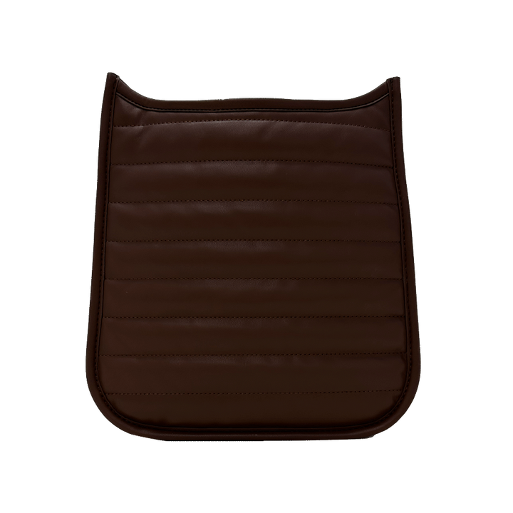 Sarah Quilted Faux Leather Messenger - Mocha