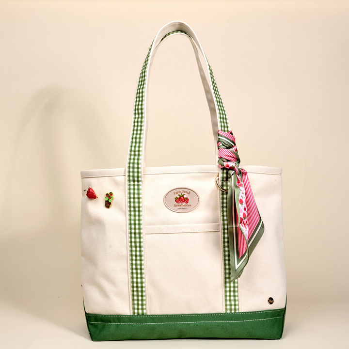The Darling Canvas Tote Bag - Strawberry Fields