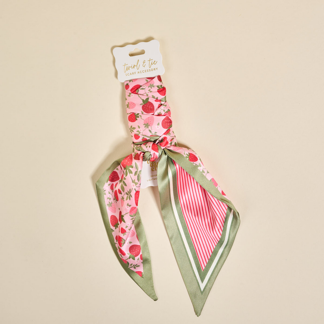 Twirl & Tie Scarf Accessory - Strawberry Fields