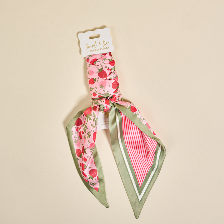 Twirl & Tie Scarf Accessory - Strawberry Fields