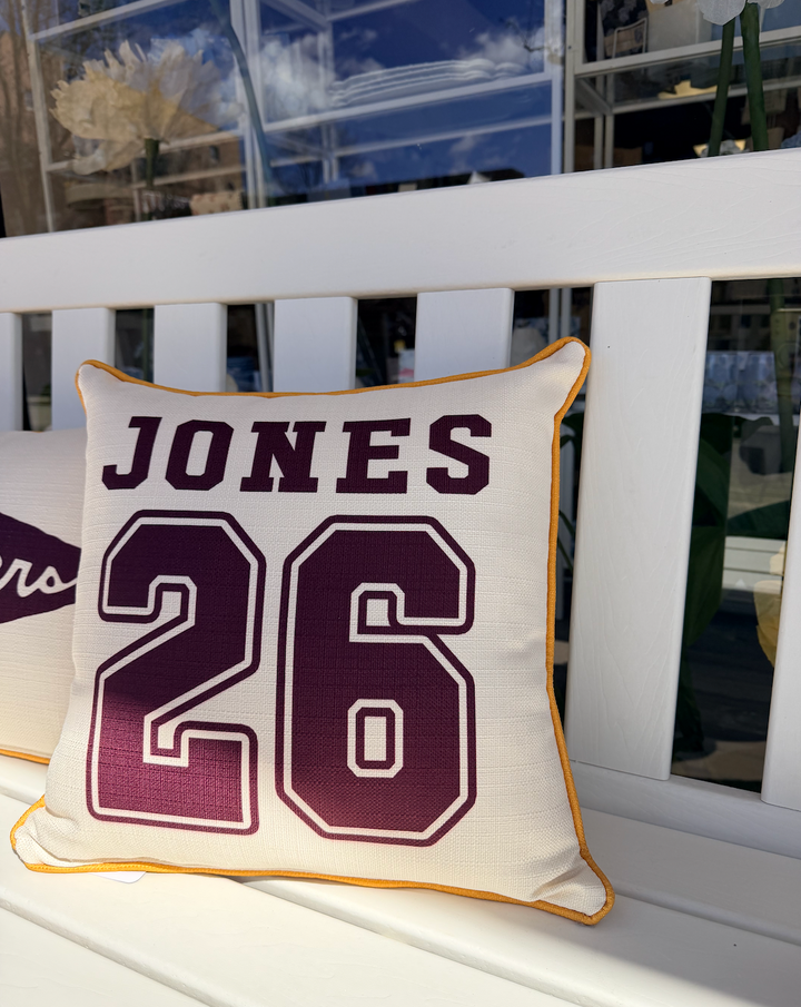 Madison Custom Graduation & Sports Jersey Pillow - 17" x 17"