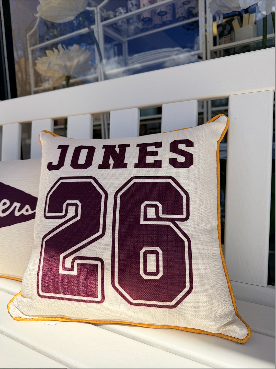 Madison Custom Graduation & Sports Jersey Pillow - 17" x 17"