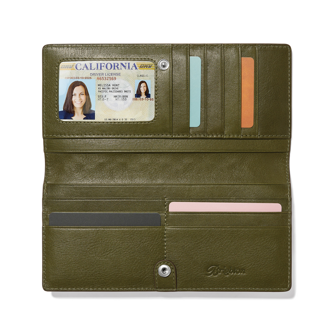 Ferrara La Bellezza Slim Folio Wallet - Verde