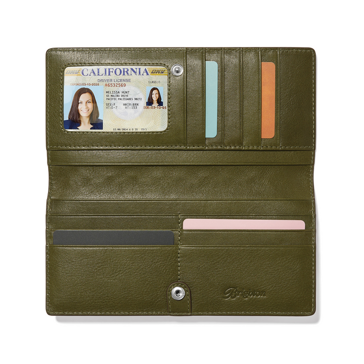 Ferrara La Bellezza Slim Folio Wallet - Verde