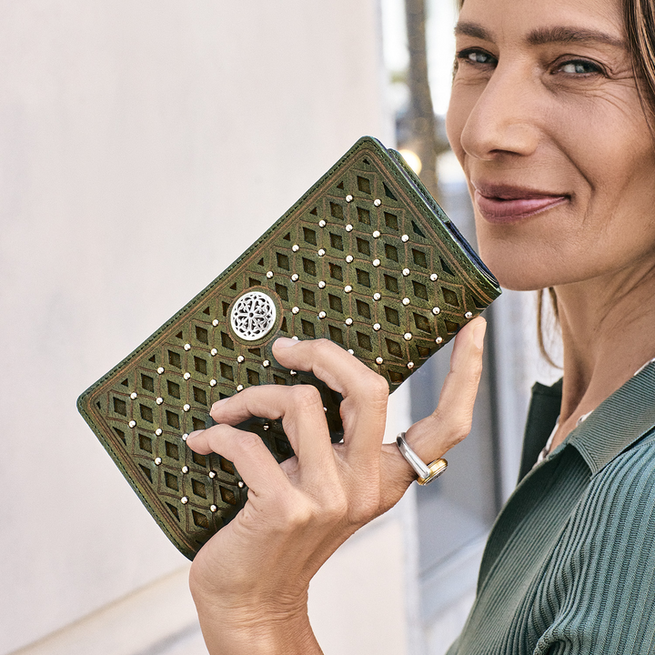 Ferrara La Bellezza Slim Folio Wallet - Verde