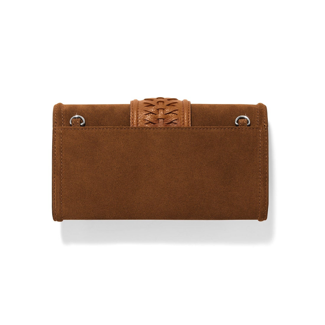 Cadiz Suede Large Wallet - Luggage