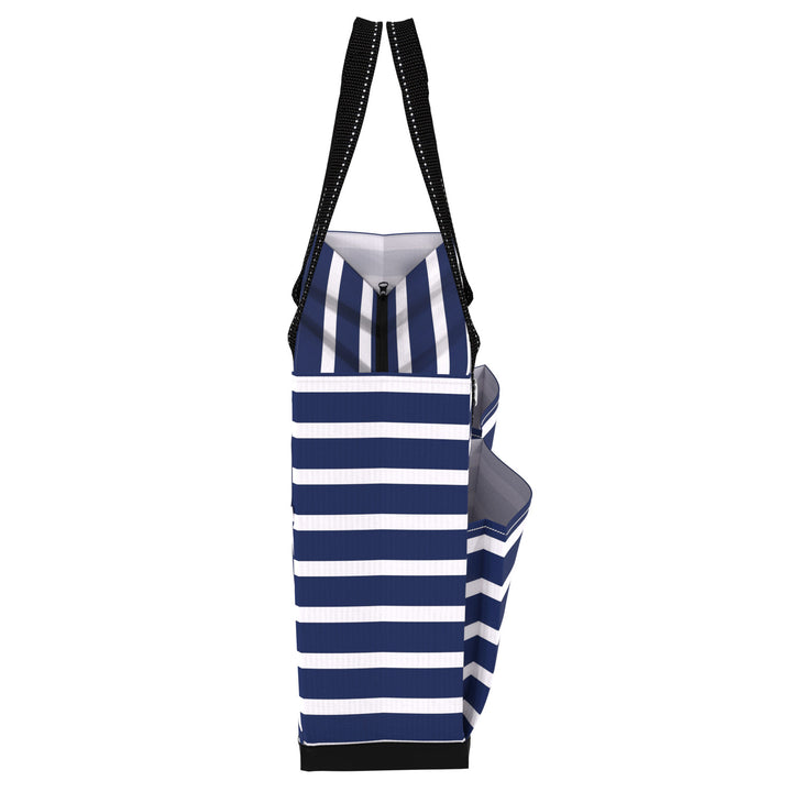 Uptown Girl Pocket Tote - Nantucket Navy