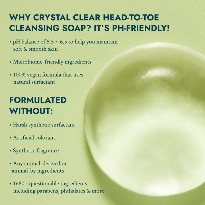 Crystal Clear Head-to-Toe Cleansing Soap