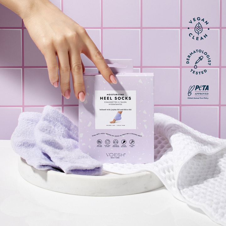 Moisturizing Heel Socks - Purple