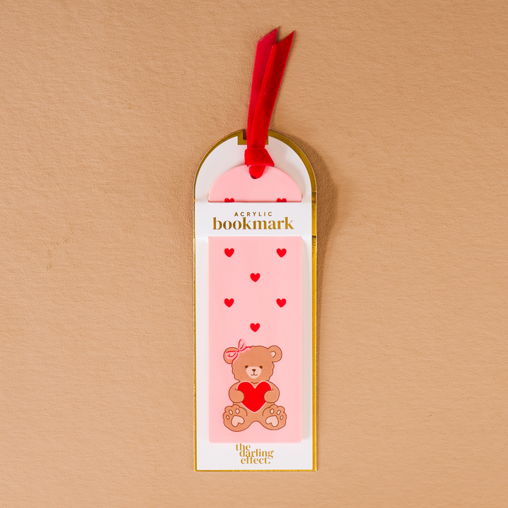 Acrylic Bookmark - Teddy Bear Hugs