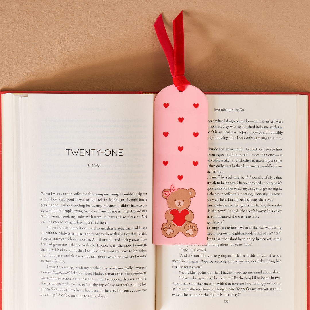 Acrylic Bookmark - Teddy Bear Hugs