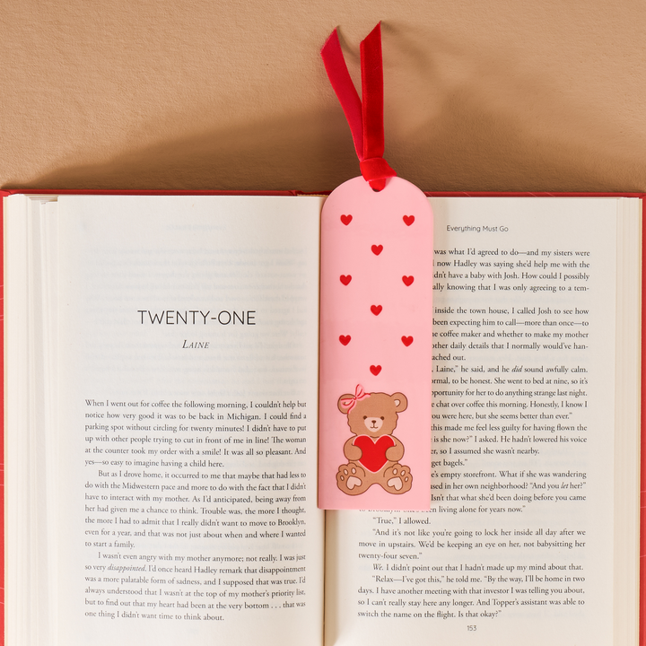 Acrylic Bookmark - Teddy Bear Hugs