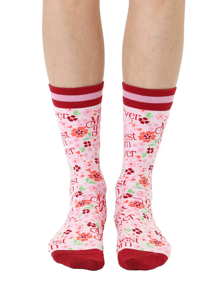 Best Mom Womens Bamboo Crew Socks