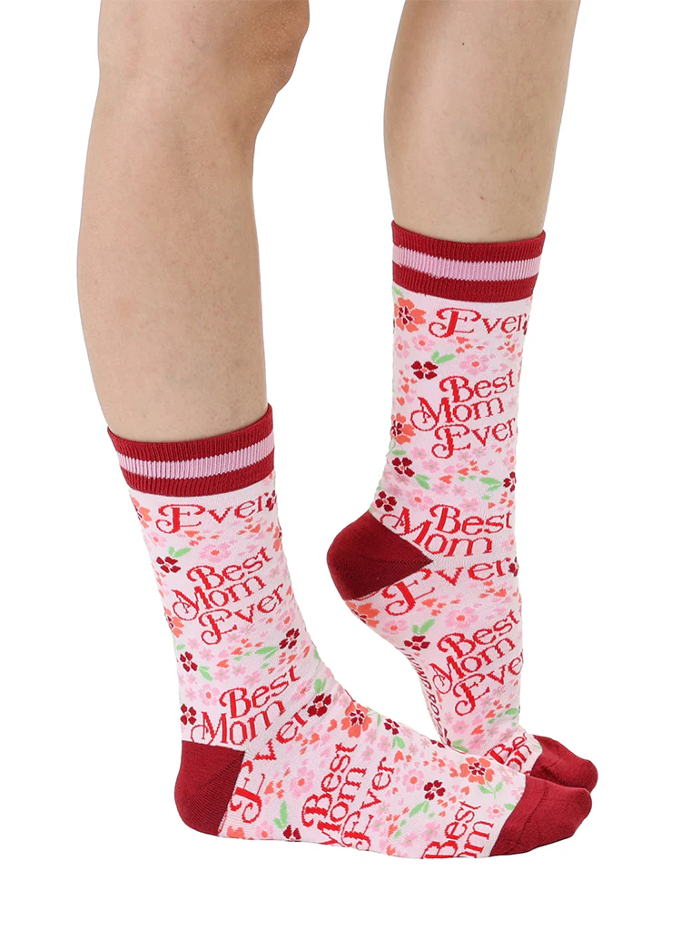 Best Mom Womens Bamboo Crew Socks