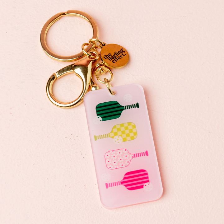 Acrylic Keychain - Pickleball Paddles