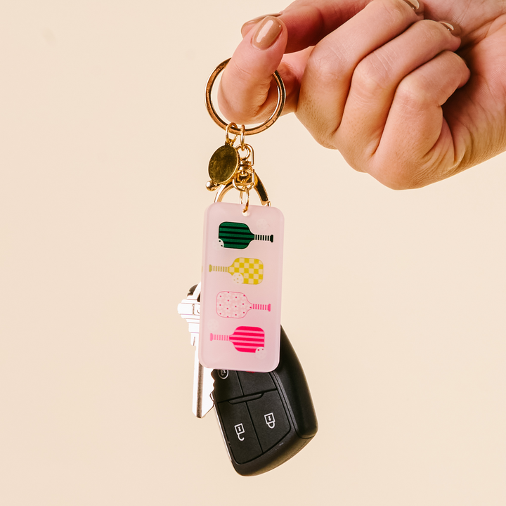 Acrylic Keychain - Pickleball Paddles
