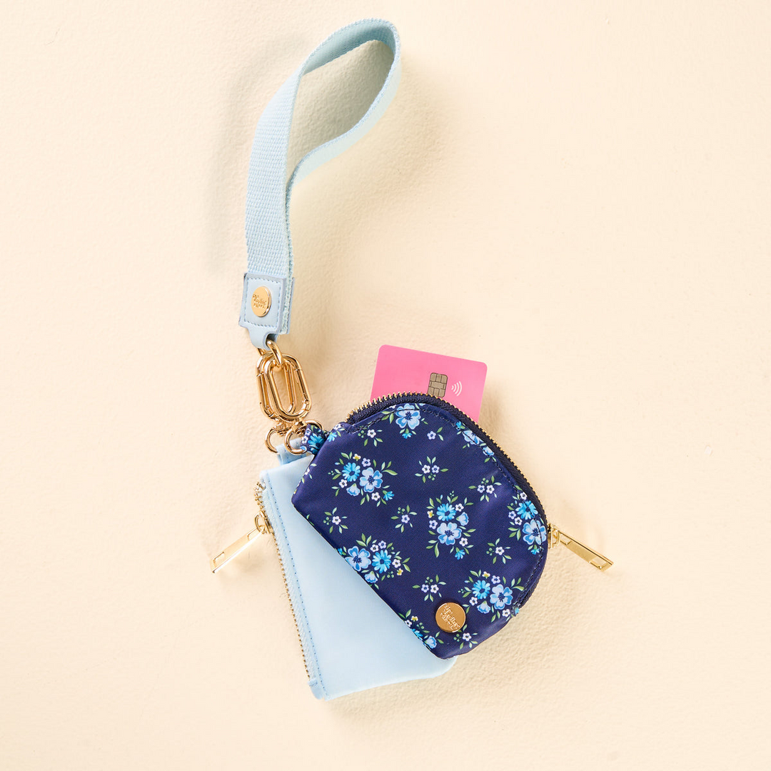 Dynamic Duo Pouch Wristlet - Endless Daydream Navy