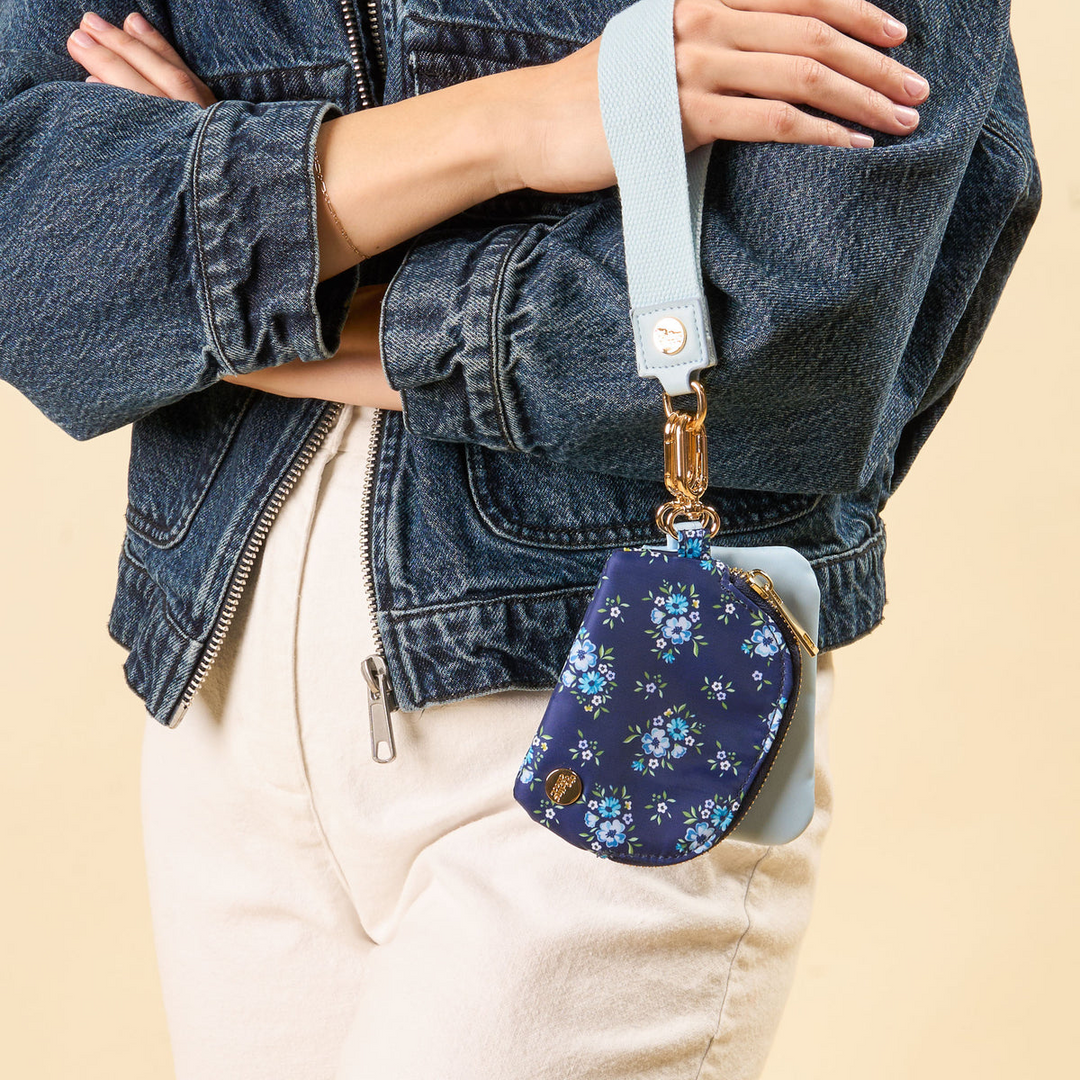 Dynamic Duo Pouch Wristlet - Endless Daydream Navy