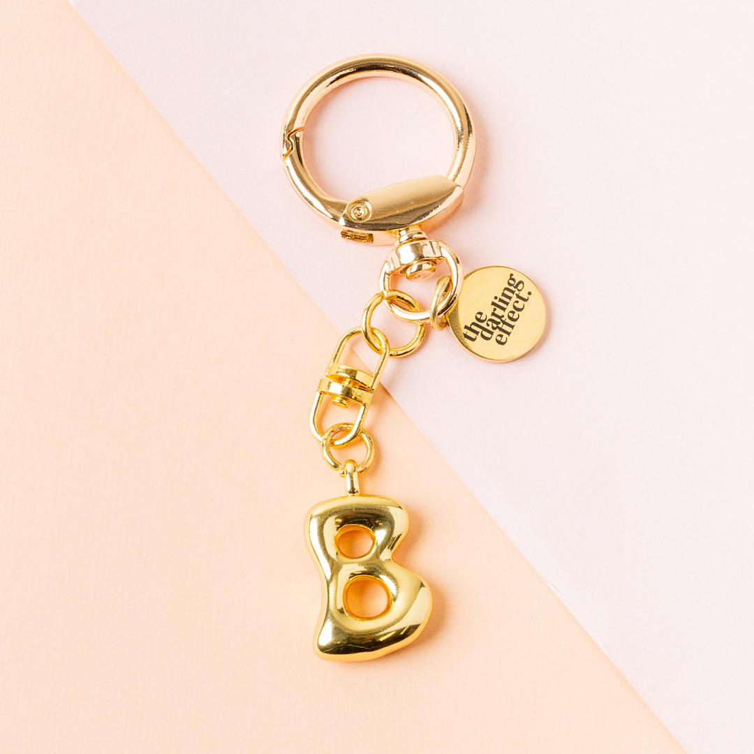 Bubble Letter Keychain Bag Charm