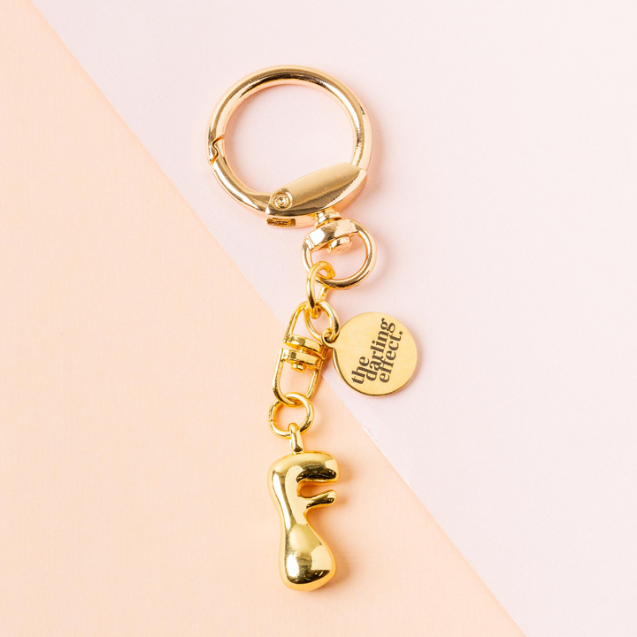 Bubble Letter Keychain Bag Charm