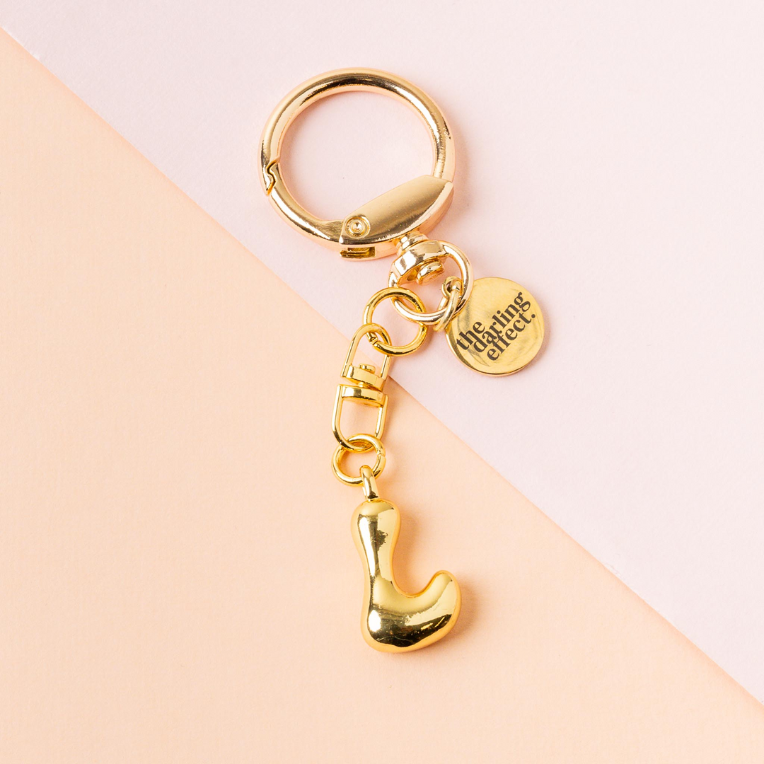 Bubble Letter Keychain Bag Charm