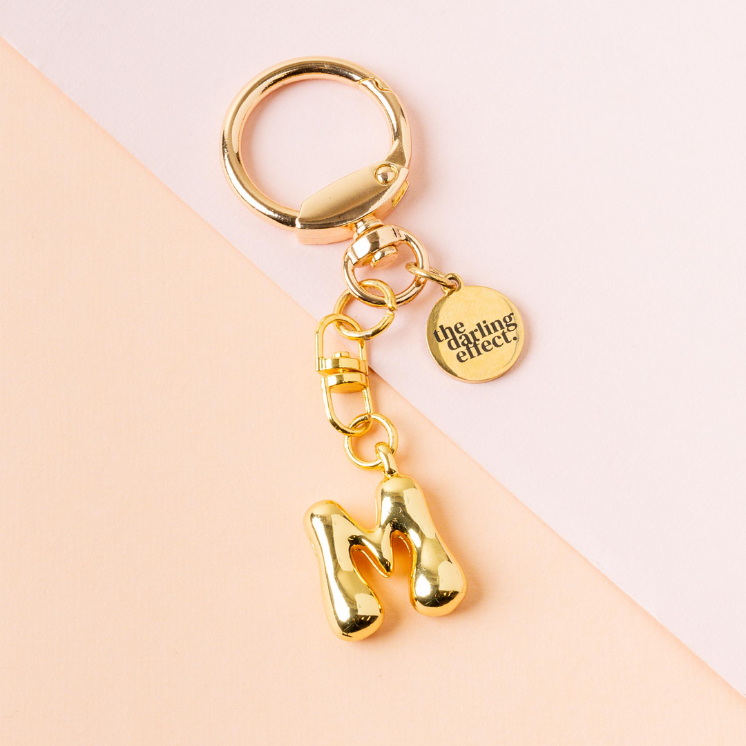 Bubble Letter Keychain Bag Charm