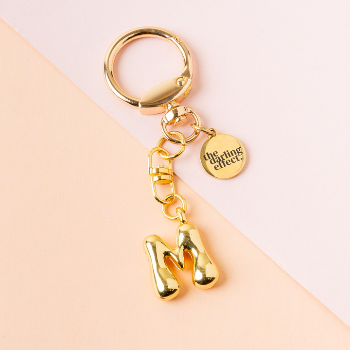 Bubble Letter Keychain Bag Charm