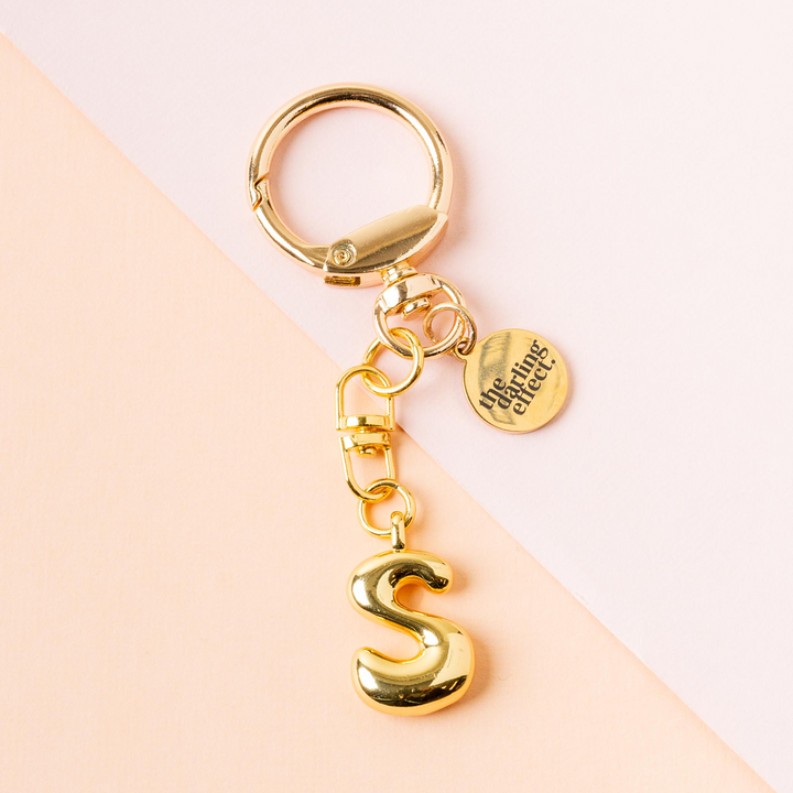 Bubble Letter Keychain Bag Charm