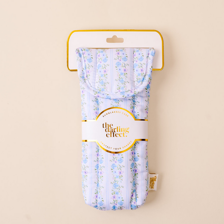 Sunglasses Case - Petal Parade Blue
