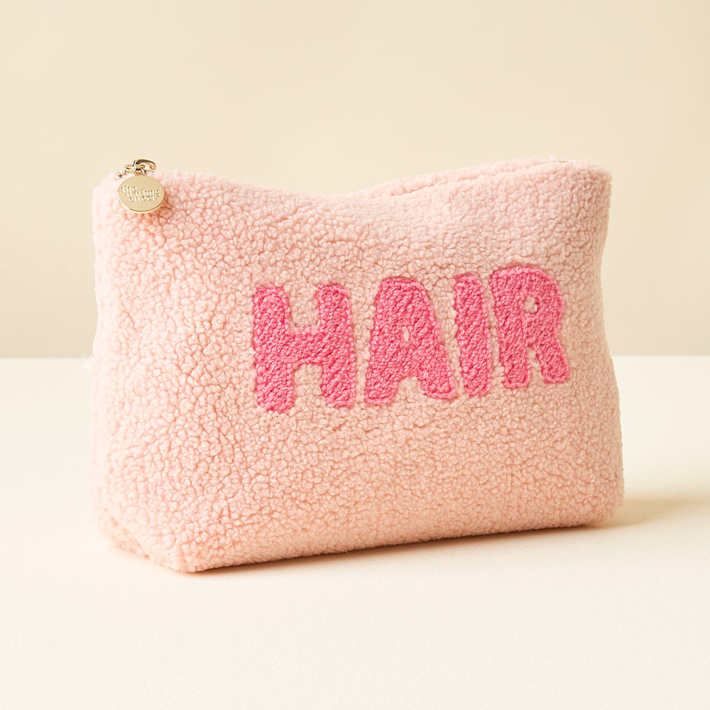 Blush Teddy Pouch - Hair