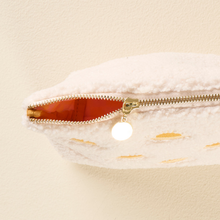Cream Teddy Pouch - Sunshine