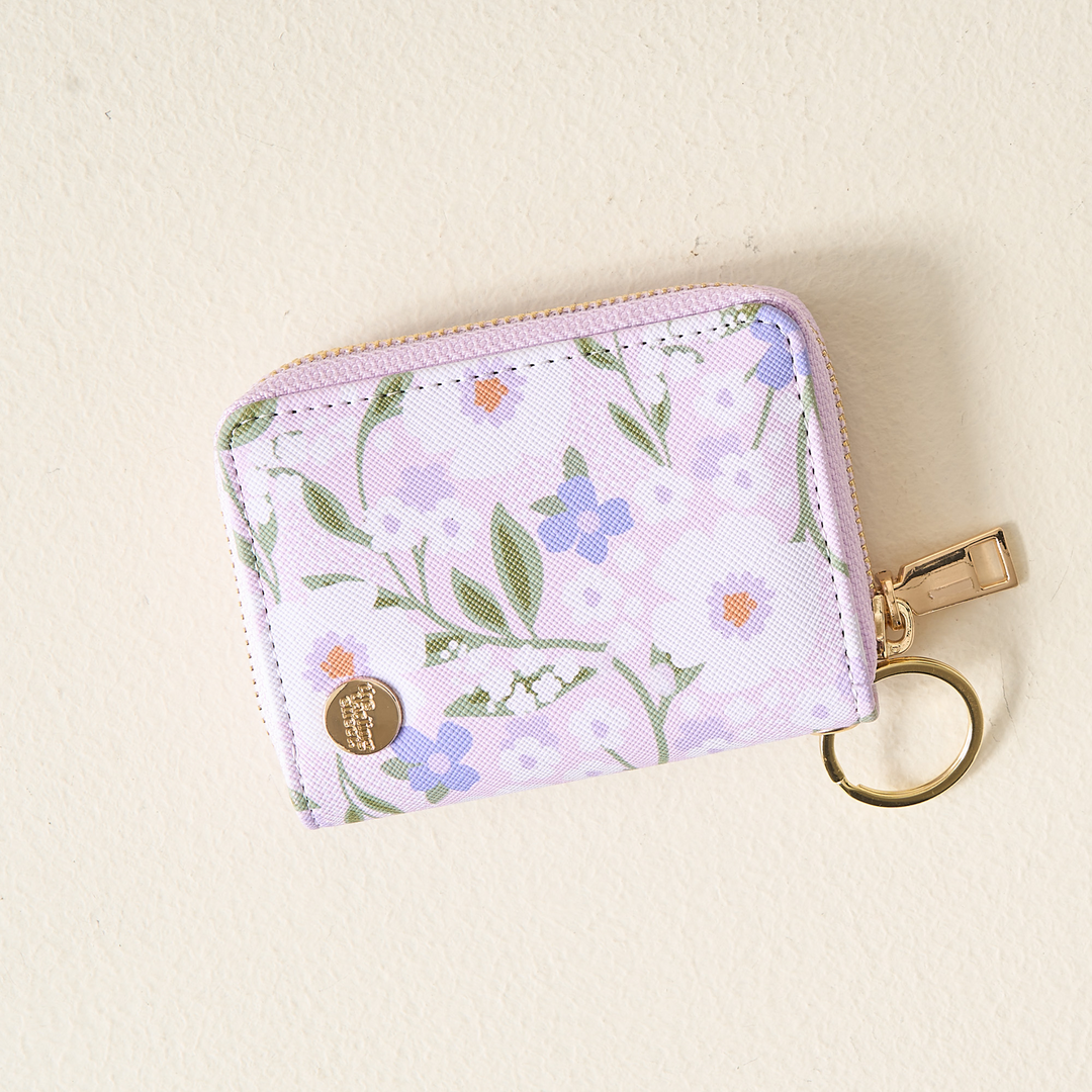 Zip Around Wallet - Floral Haven Lilac