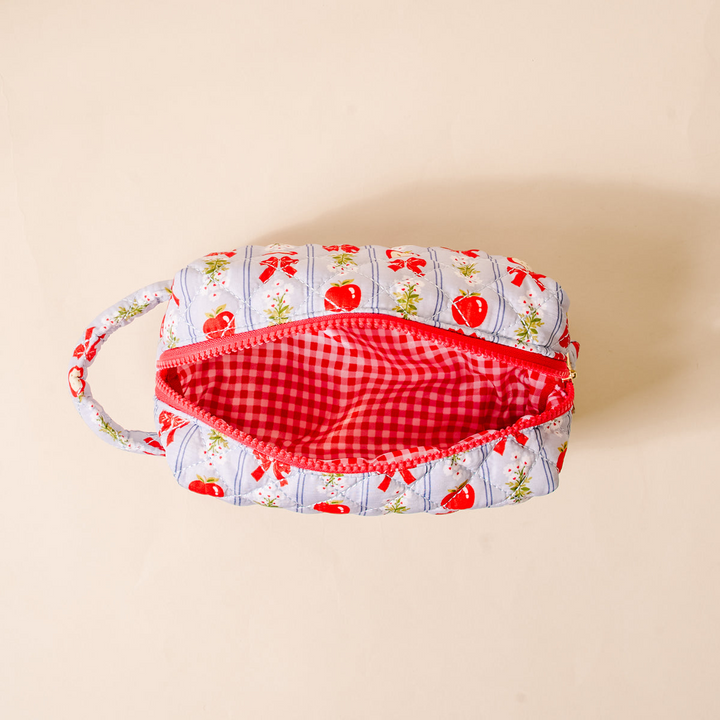 Essentials Quilted Cosmetic Pouch - Oh So Orchard