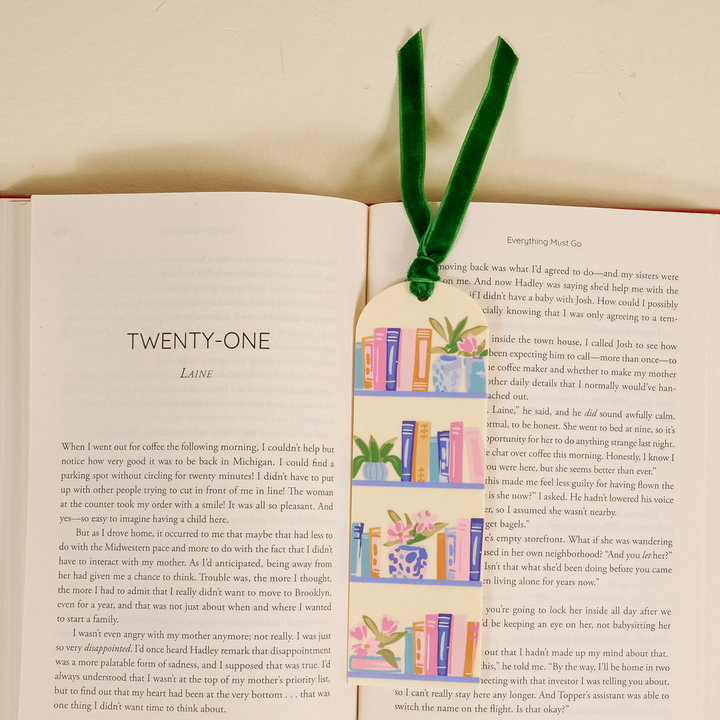 Acrylic Bookmark - Book Shelfie