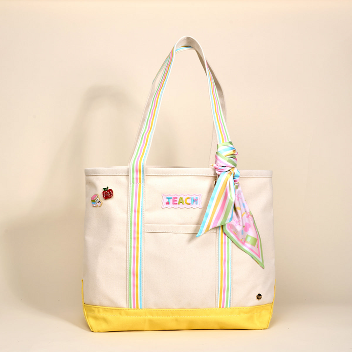 The Darling Canvas Tote Bag - School's In Session