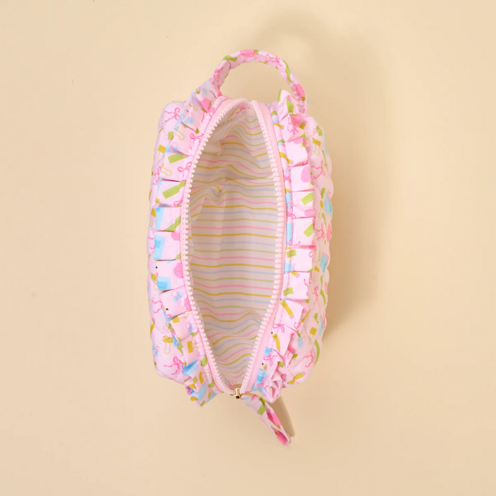 Essentials Quilted Cosmetic Pouch - School's In Session