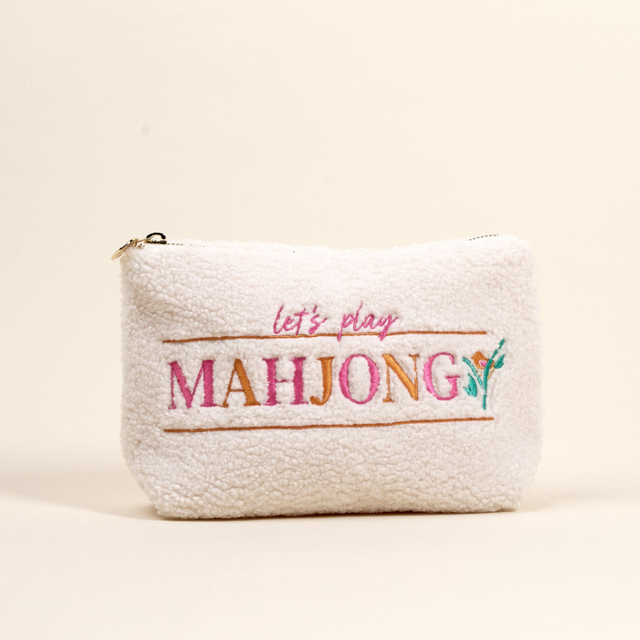 Teddy Pouch - Let's Play Mahjong