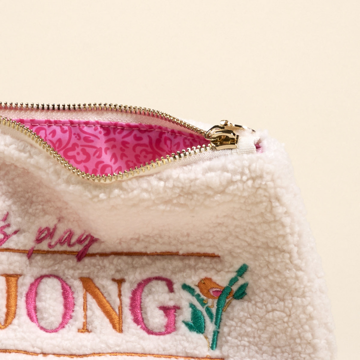 Teddy Pouch - Let's Play Mahjong