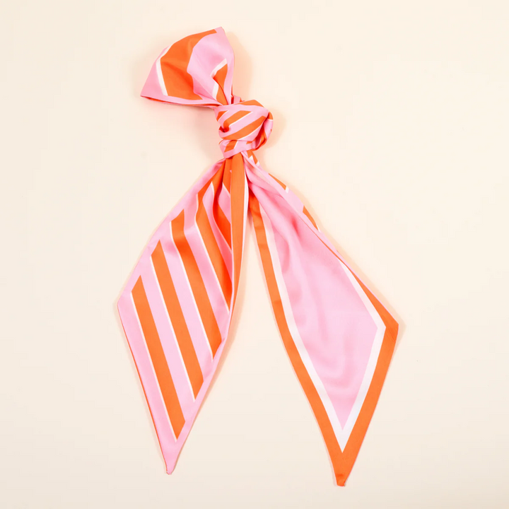 Twirl & Tie Scarf Accessory - Sicily Stripes Pink