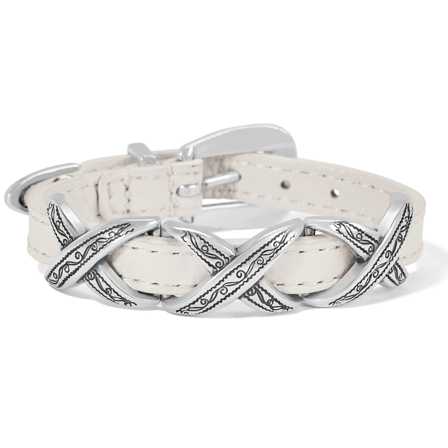 Kriss Kross Etched Bandit Bracelet - Optic White