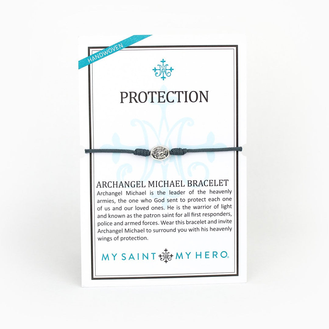 Archangel Michael Protection Bracelet - Slate