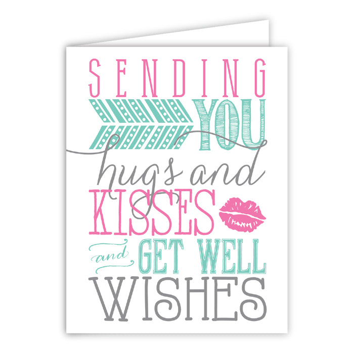 Greeting Card - Sending Hugs And Kisses