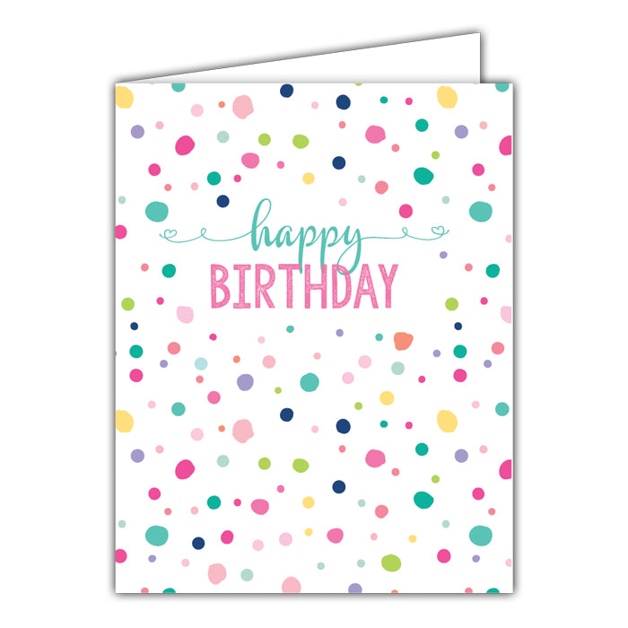 Greeting Card - Happy Birthday Fun Dots